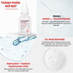 Thumbnail Serum Dưỡng Trắng Se Khít Lỗ Chân LôngGlutathione + 5% Niacinamide 7Day Whitening 30ml 1