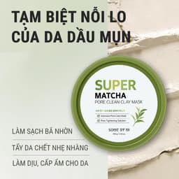 Thumbnail [SP Live] Some By Mi Mặt nạ đất sét trà xanh Super Matcha Pore Clean Clay Mask 100g hỗ trợ làm sạch mụn đầu đen 1