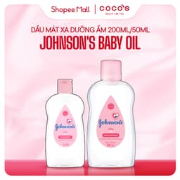 Thumbnail Dầu mát xa dưỡng ẩm Johnson's baby oil massage pink 200ml / 50ml 1