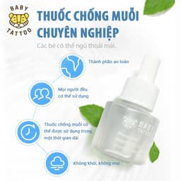 Thumbnail BABY TATTOO Combo Máy Xông Và Tinh Dầu Đuổi Muỗi Không Mù Không khói 2