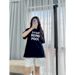 Thumbnail Áo Thun 𝐂𝐂𝐇𝐀𝐓 Dáng Suông Họa Tiết Chất Liệu Cao Cấp Basic 1