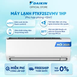Thumbnail MỚI 2025 - Điều Hòa Daikin 1 chiều Inverter FTKF25ZVMV 1HP 9000 BTU 1