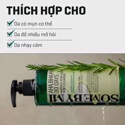 Thumbnail Some By Mi Sữa tắm hỗ trợ giảm mụn cơ thể AHA-BHA-PHA 30 Days Miracle Acne Clear Body Cleanser 400g 3