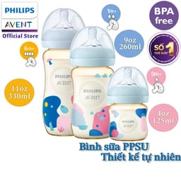 Thumbnail Philips Avent Bình sữa PPSU thiết kế tự nhiên Hộp 1 bình SCF581/10 SCF582/10 SCF583/10 1