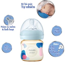 Thumbnail Philips Avent Bình sữa PPSU thiết kế tự nhiên Hộp 1 bình SCF581/10 SCF582/10 SCF583/10 2