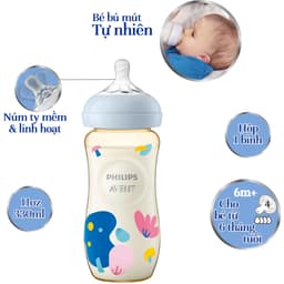 Thumbnail Philips Avent Bình sữa PPSU thiết kế tự nhiên Hộp 1 bình SCF581/10 SCF582/10 SCF583/10 4