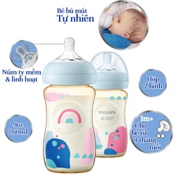 Thumbnail Philips Avent Bình sữa PPSU thiết kế tự nhiên Hộp 2 bình SCF581/20 SCF582/20 2