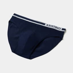 Thumbnail Quần lót nam ARISTINO dáng briefs khỏe khắn, cạp chun dệt logo lệch nam tính, cotton kháng khuẩn - ABF1603 1