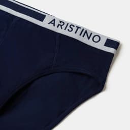 Thumbnail Quần lót nam ARISTINO dáng briefs khỏe khắn, cạp chun dệt logo lệch nam tính, cotton kháng khuẩn - ABF1603 3