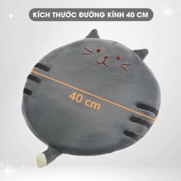 Thumbnail Đệm Ngồi Cao Su Non Êm Mềm Giảm Đau Mỏi Lưng Ê Mông Lót Ghế Trang Trí Văn phòng Ngồi Bệt Đệm Lưng  Hình tròn ĐK 40cm 3