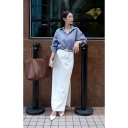 Thumbnail Áo sơ mi oversized MONO TALK (tổng hợp màu) vải poplin hạn chế nhăn, mềm mát T10001FT 4
