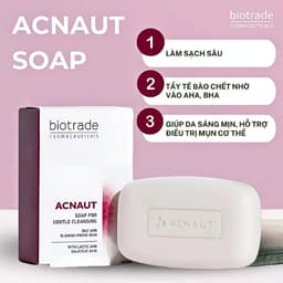 Thumbnail Xà Phòng Biotrade Acnaut - Hỗ Trợ Giảm Mụn Lưng, Kiểm Soát Dầu & Giảm Tình Trạng Lỗ Chân Lông 100g 3