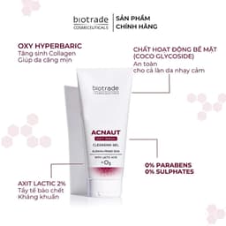 Thumbnail Sữa Rửa Mặt Dạng Gel Biotrade Acnaut Oxy Wash - Kiểm Soát Nhờn, Hỗ Trợ Giảm Mụn, Dịu Nhẹ Cho Da 3