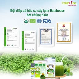 Thumbnail Bột rau diếp cá hữu cơ nguyên chất Dalahouse 60gr công nghệ sấy lạnh đạt tiêu chuẩn Châu Âu 1