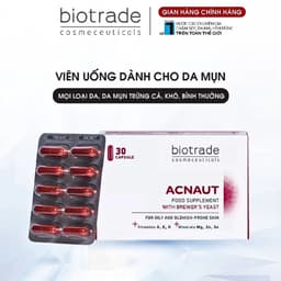 Thumbnail Viên Uống Giảm Mụn Biotrade Acnaut - Hỗ Trợ Ngừa Mụn, Thanh Lọc Da, Phù Hợp Mọi Loại Da 1