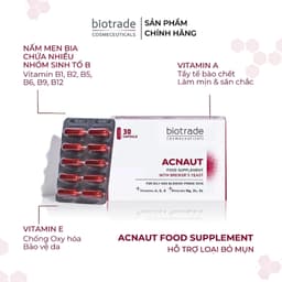 Thumbnail Viên Uống Giảm Mụn Biotrade Acnaut - Hỗ Trợ Ngừa Mụn, Thanh Lọc Da, Phù Hợp Mọi Loại Da 2