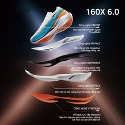 Thumbnail XTEP 160X 6.0 Giày chạy bộ nữ chạy marathon giày chạy bộ chuyên nghiệp đế carbon 2