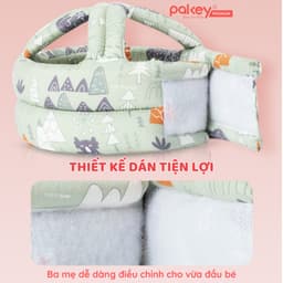 Thumbnail Mũ Bảo Vệ Đầu Cho Bé PAKEY An Toàn, Mũ Bảo Hộ Tập Đi Lõi Bông Êm Ái Trẻ Em 4