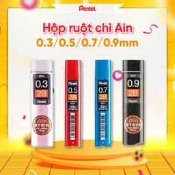 Thumbnail Ruột Chì Kim Pentel C275 0.5mm 2B Siêu Cứng - Ngòi Chì Thay Thế Nhiều Cỡ 1