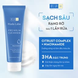 Thumbnail Sữa rửa mặt dưỡng trắng cao cấp Hada Labo Premium Cleanser Radiance 100g 4