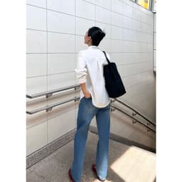 Thumbnail Áo sơ mi dáng Regular MONO TALK cổ đức, chất liệu mềm mại, thoáng mát MFOT25Y-T10005FT 1