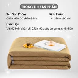 Thumbnail Chăn Dù Chần Bông Cao Cấp Mền Ngủ Gấp Gọn Tiện Lợi Mỏng Nhẹ Mát Lạnh Cho Mùa Hè Văn Phòng Đi Du Lịch Xe Khách 1m5x1m9 2