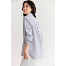 Thumbnail Áo sơ mi dáng Relax MONO TALK cổ đức, chất liệu poplin chống nhăn MFOT25Y-T10007FT 2
