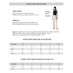 Thumbnail Quần dài cạp cao dáng suông MONO TALK thân trước xếp nếp ly chiết 2 bên MFOT25Y-B30006FT 3
