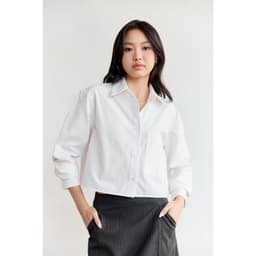 Thumbnail Áo sơ mi dáng Crop MONO TALK túi một bên, chất liệu Oxford MFOT25Y-T10008FT 3