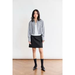 Thumbnail Áo sơ mi dáng Crop MONO TALK túi một bên, chất liệu Oxford MFOT25Y-T10008FT 2