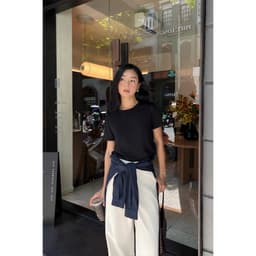 Thumbnail Áo thun cộc tay MONO TALK dáng regular, chất thun lạnh cotton co giãn 4 chiều T60001FT 3