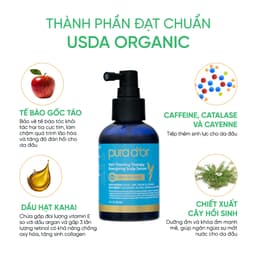 Thumbnail Tinh chất hữu cơ hỗ trợ mọc tóc, dày tóc Pura D'or Hair Therapy Energizing Scalp Serum 120ml 3