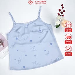 Thumbnail Áo Hai Dây SANDBOX Lụa Latin Cao Cấp Mềm Mịn, Thanh Lịch Mặc Nhà, Mặc Trong Áo Vest, Blazer 1