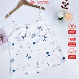 Thumbnail Áo Hai Dây SANDBOX Lụa Latin Cao Cấp Mềm Mịn, Thanh Lịch Mặc Nhà, Mặc Trong Áo Vest, Blazer 3