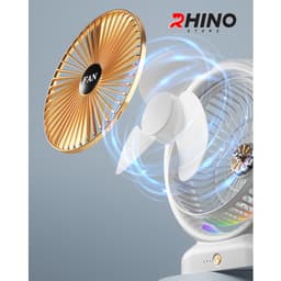 Thumbnail Quạt tích điện để bàn văn phòng Rhino F103 gồm 3 mức độ gió 3