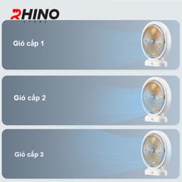 Thumbnail Quạt tích điện để bàn văn phòng Rhino F103 gồm 3 mức độ gió 1