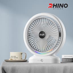 Thumbnail Quạt tích điện để bàn văn phòng Rhino F103 gồm 3 mức độ gió 2