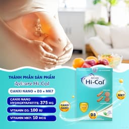 Thumbnail Canxi Avisure Hical bổ sung canxi và D3 cho bà bầu và sau sinh, Date xa 1