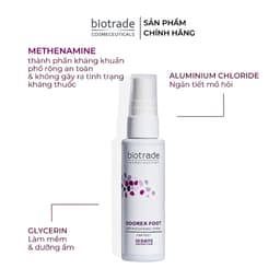 Thumbnail Xịt Khử Mùi & Kiểm Soát Mồ Hôi Chân Biotrade Odorex Foot Antiperspirant Spray 40ml – Khô Thoáng Suốt 48h 1