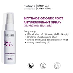 Thumbnail Xịt Khử Mùi & Kiểm Soát Mồ Hôi Chân Biotrade Odorex Foot Antiperspirant Spray 40ml – Khô Thoáng Suốt 48h 3