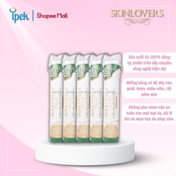 Thumbnail Combo 5 Gói Bông Tẩy Trang Skinlovers 120+30 miếng (5 x 150 miếng) 3