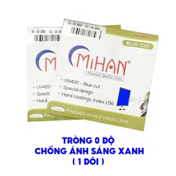 Thumbnail Tròng kính cận ANNA mắt kính thường và chống ánh sáng xanh và tia uv 2