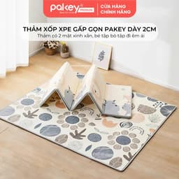 Thumbnail Thảm Xốp Gấp Gọn XPE PAKEY Cao Cấp, Thảm Trải Sản 2 Mặt Dày 2cm Cho Bé Tập Bò, Tập Đi Êm Ái, Chống Ngã 1