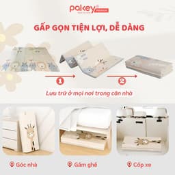 Thumbnail Thảm Xốp Gấp Gọn XPE PAKEY Cao Cấp, Thảm Trải Sản 2 Mặt Dày 2cm Cho Bé Tập Bò, Tập Đi Êm Ái, Chống Ngã 2