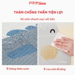 Thumbnail Thảm Trải Sàn Gấp Gọn PAKEY Siêu Dày 2cm Cho Bé Tập Bò, Tập Đi, Vui Chơi Êm Ái, Thảm Gấp Gọn Đa Năng 4