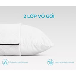 Thumbnail Gối Nằm Lông Vũ Aroma ( Adora ) Pillow - Siêu Êm Ái, Mềm Mịn - 50x70cm 3
