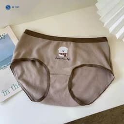 Thumbnail Combo 5 Quần Lót Nữ Cotton Gấu Giữa Trẻ Trung Freesize (45-55kg) QL9019 By Bechipi 1