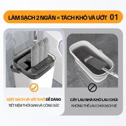 Thumbnail Miếng Lau Nhà Thay Thế KITIMOP SC06 - Bông Lau Nhà Thay Thế 36X12CM, Giẻ Lau Nhà Microfiber Thấm Hút Tốt 4