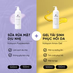 Thumbnail Combo Sữa Rửa Mặt Dịu Nhẹ Volayon Purpleankin + Gel Tái Sinh Phục Hồi Da Volayon Innov Gel 2