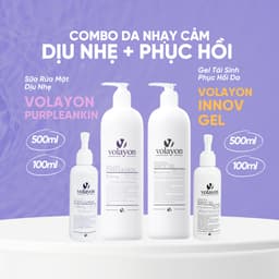 Thumbnail Combo Sữa Rửa Mặt Dịu Nhẹ Volayon Purpleankin + Gel Tái Sinh Phục Hồi Da Volayon Innov Gel 1